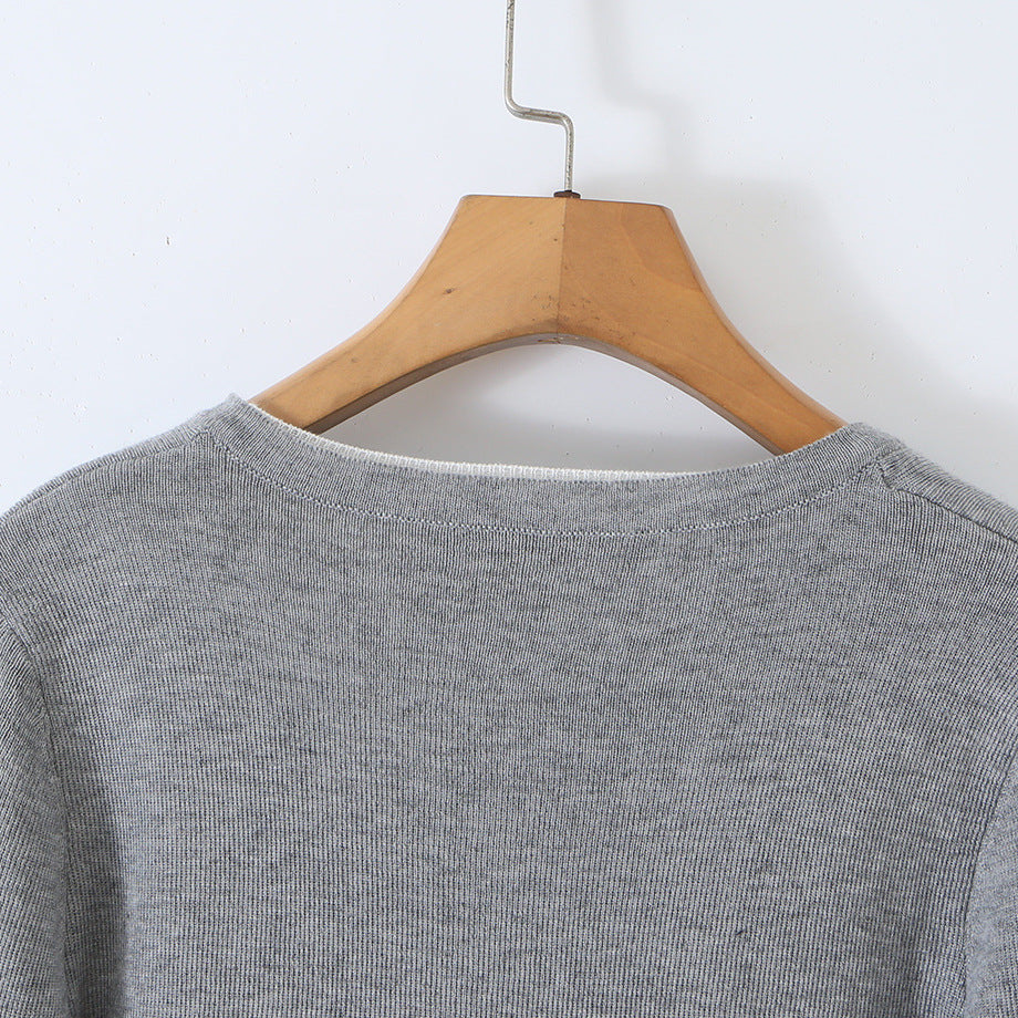 Ladies fine-knit bolero with integrated shirt panel and button details Amarae