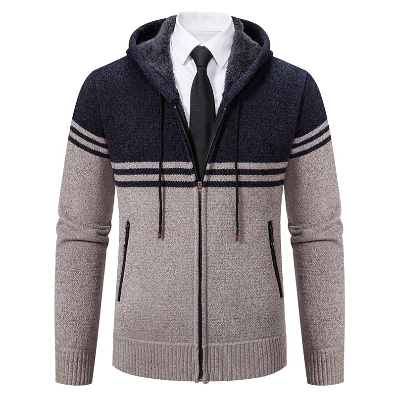Fashionable men's hoodie with textured design Lune London