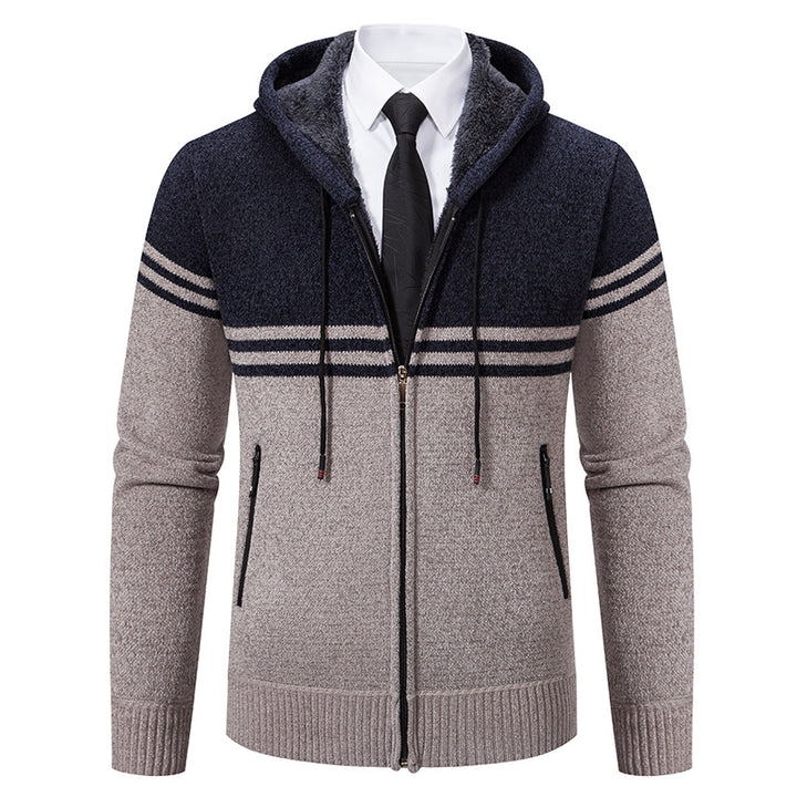 Fashionable men's hoodie with textured design Lune London