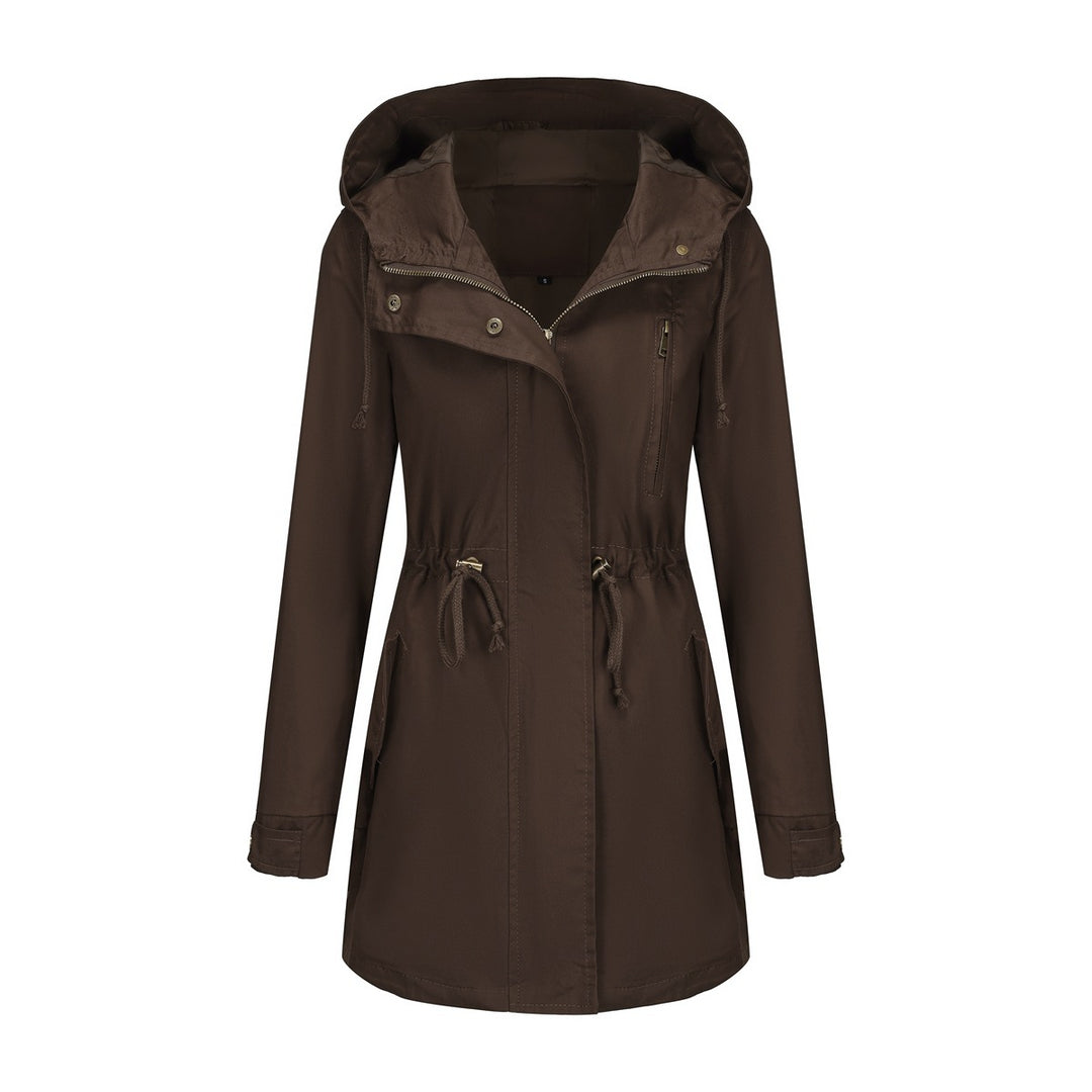 Functional jacket for women with adjustable waist and zipper Lune London