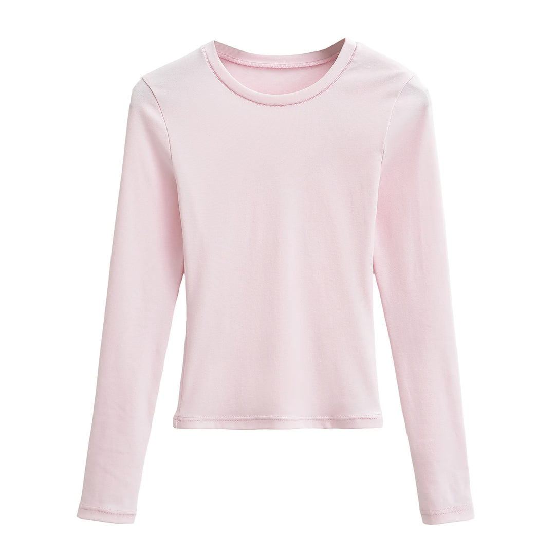 Women Long Sleeve T-shirt in Soft Cotton Blend Lune London