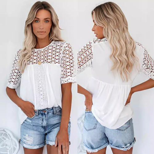 Elegant blouse for ladies with lace detail Amarae