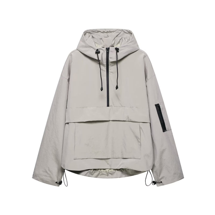 Ladies functional hoodie jacket with practical pockets and adjustable hem Amarae
