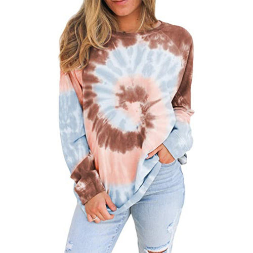 Oversized sweatshirt for women with a creative batik design Amarae