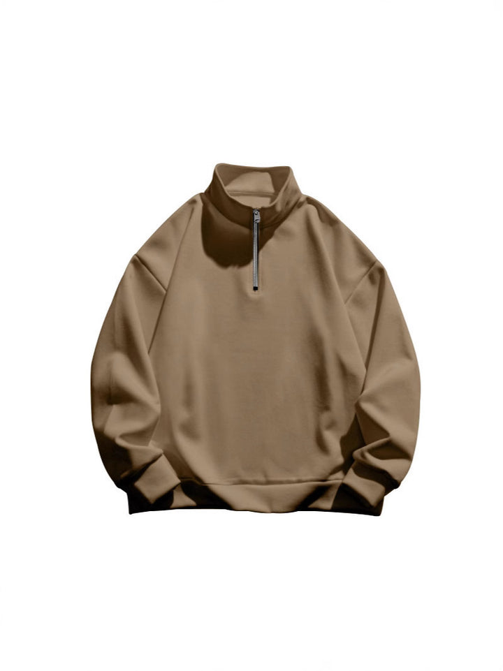 Women's sweatshirt with high collar and zipper Amarae