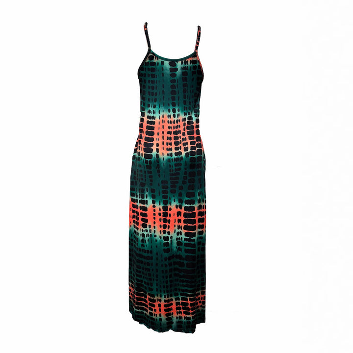 Maxi dress for women with deep V-neck and chic slit Lune London