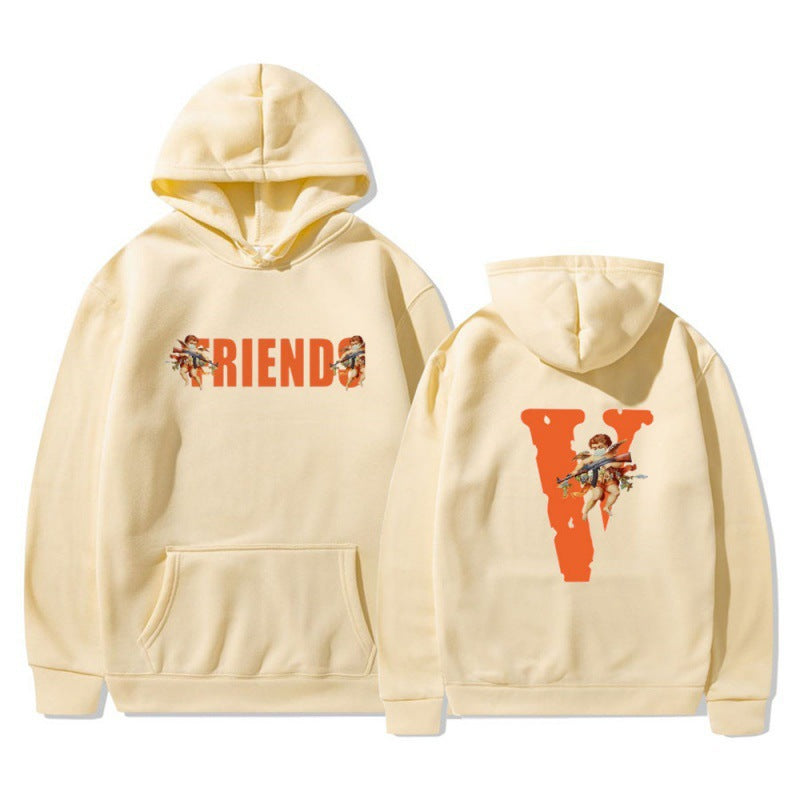 Women's hoodie with characteristic front and back print Lune London