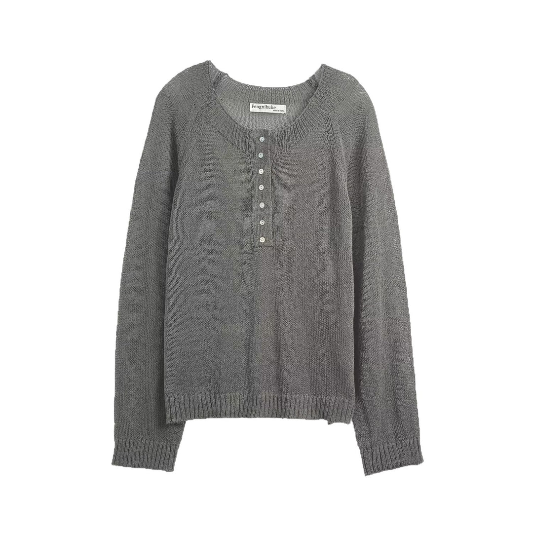 Casual sweater for women with button details Lune London
