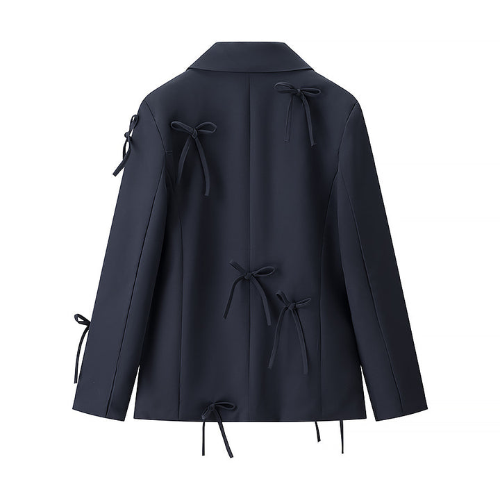 Veste blazer femme avec détails de nœud décoratifs Chic & Stil