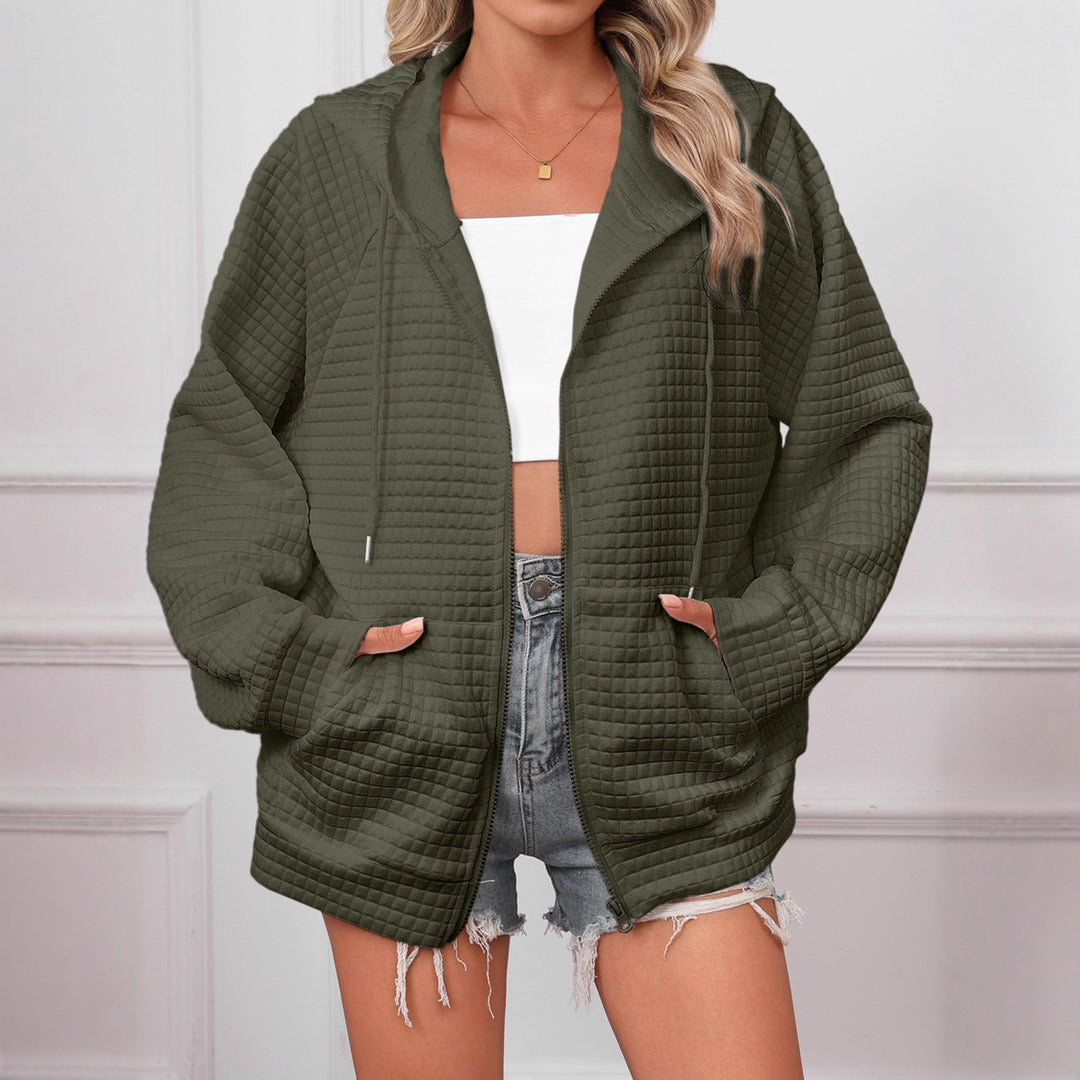 Oversized hoodie for women in structured material Lune London