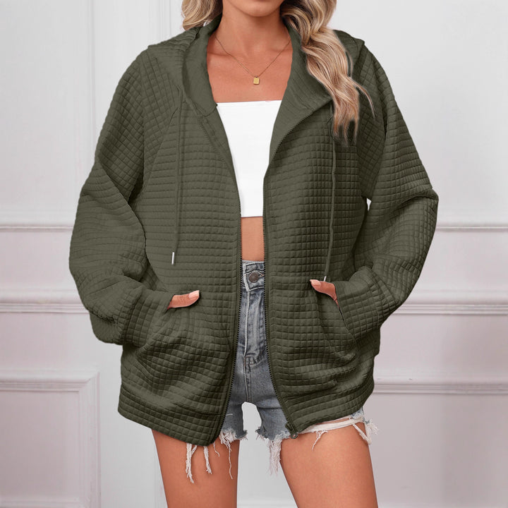 Oversized hoodie for women in structured material Lune London