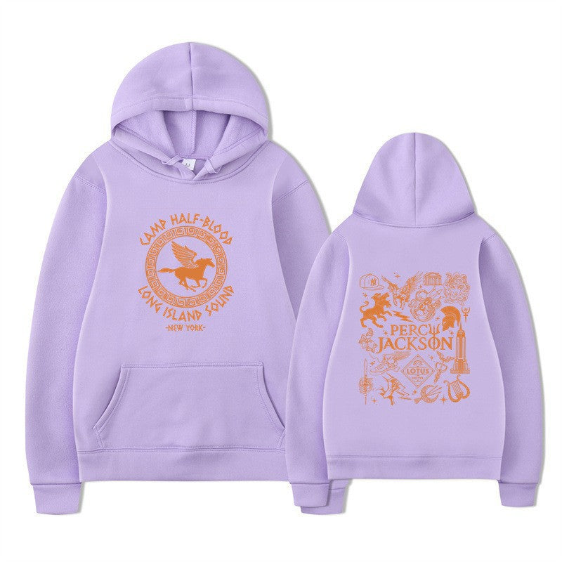 Women's hoodie with artistic mythology print Chic & Stil
