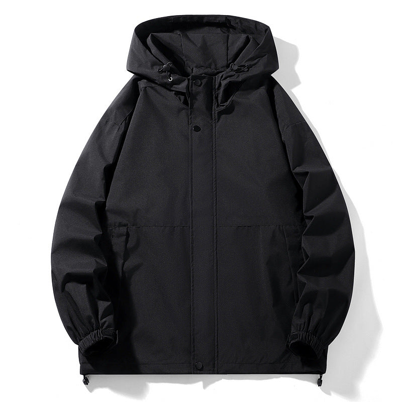 Men's waterproof transition jacket with adjustable hood and practical pockets Lune London