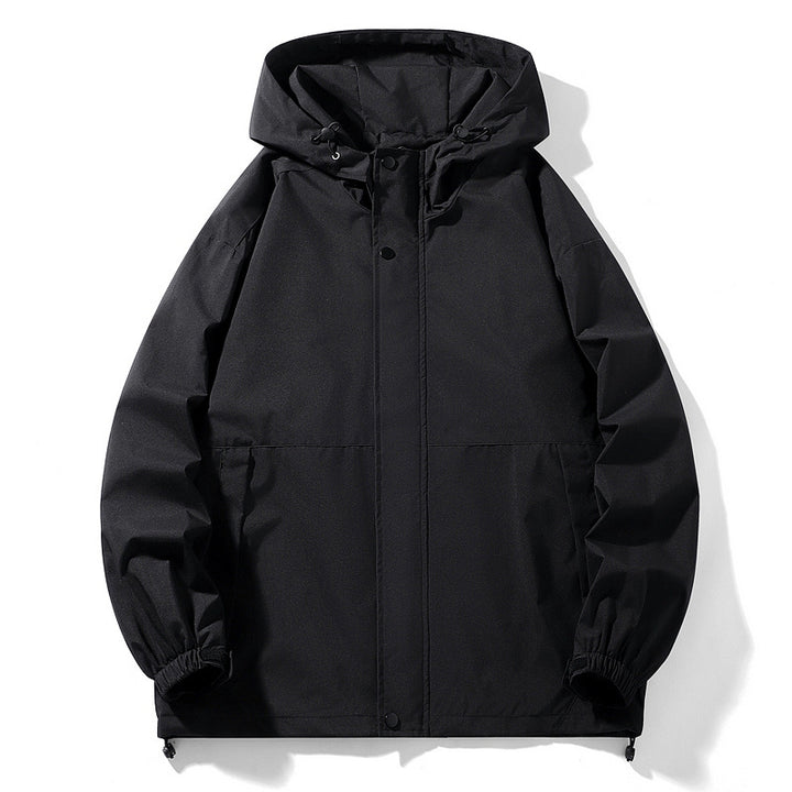 Men's waterproof transition jacket with adjustable hood and practical pockets Lune London