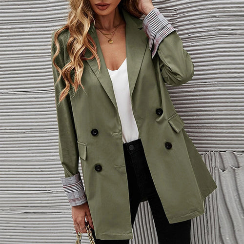 Double-breasted blazer jacket for women with elegant details Amarae