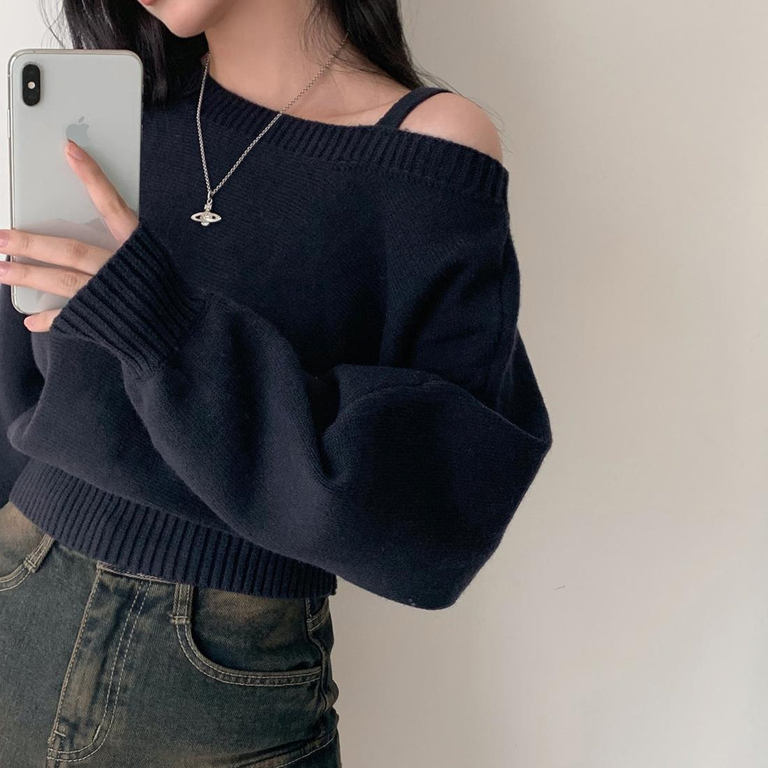 Pull en maille surdimensionné pour femmes Chic & Stil