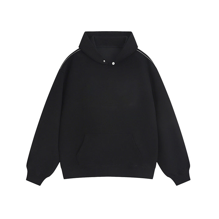 Hooded sweatshirt for women with practical snap buttons and a kangaroo pocket Lune London