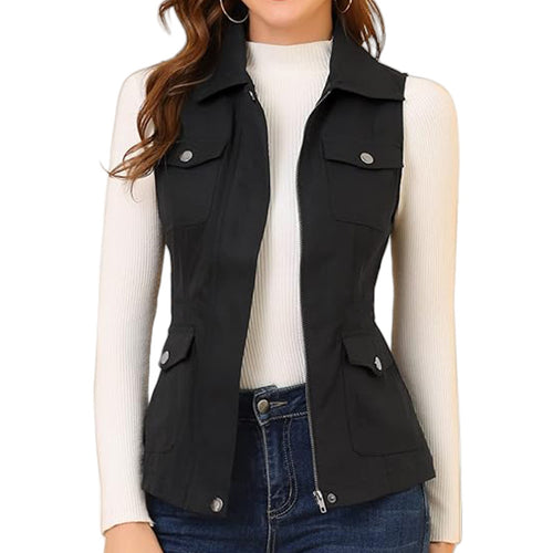Functional camping jacket for women with pockets and zipper Amarae