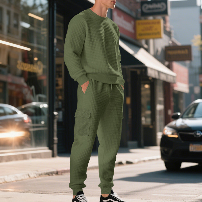 Lune London casual sweatshirt and cargo pants set for men