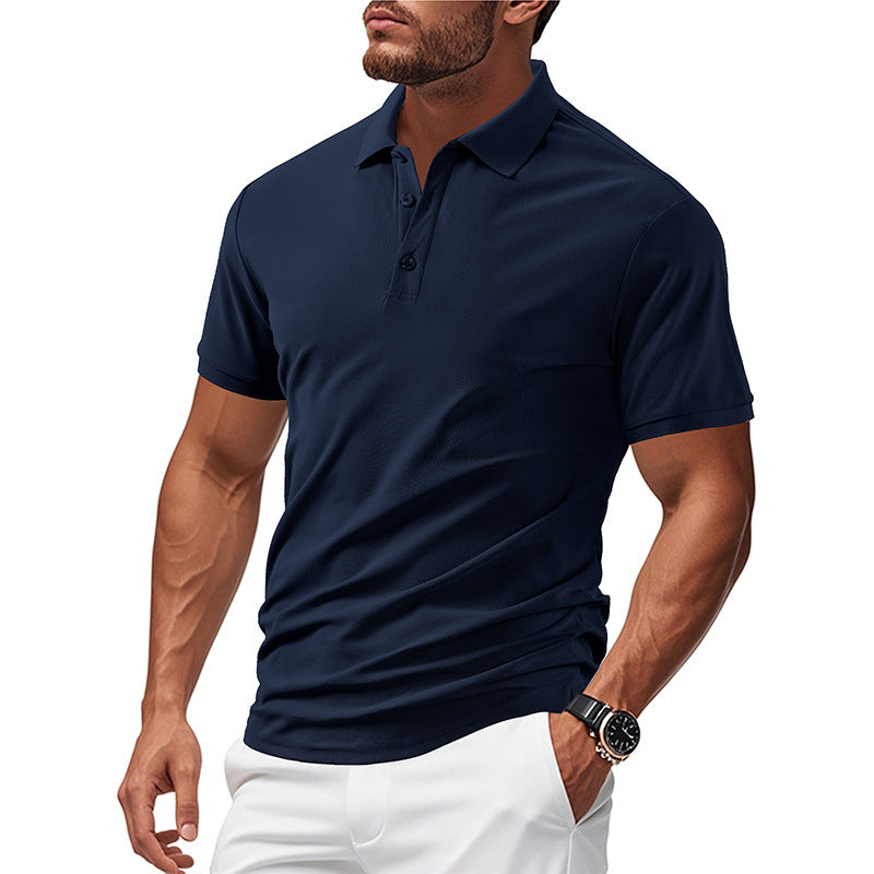 Men's polo in functional breathable material with a modern cut Lune London