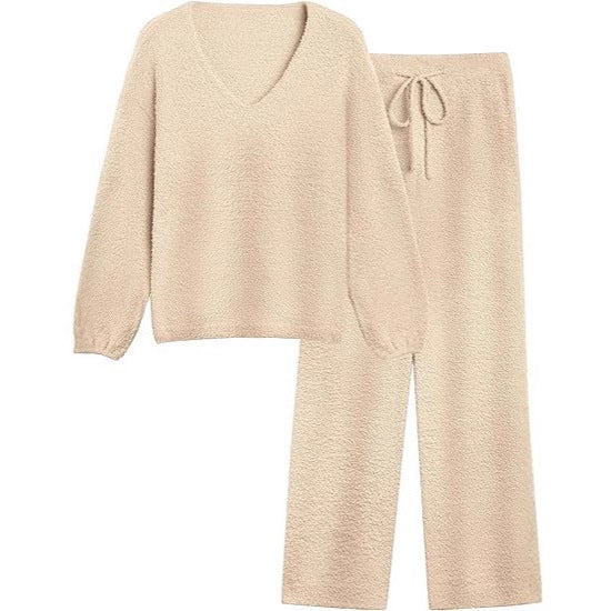 Ensemble de détente pour femmes en matériau légèrement texturé Chic & Stil