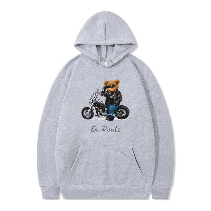 Women's hoodie with unique bear design and casual fit Lune London
