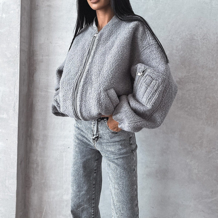 Women fleece jacket with cozy fit Amarae