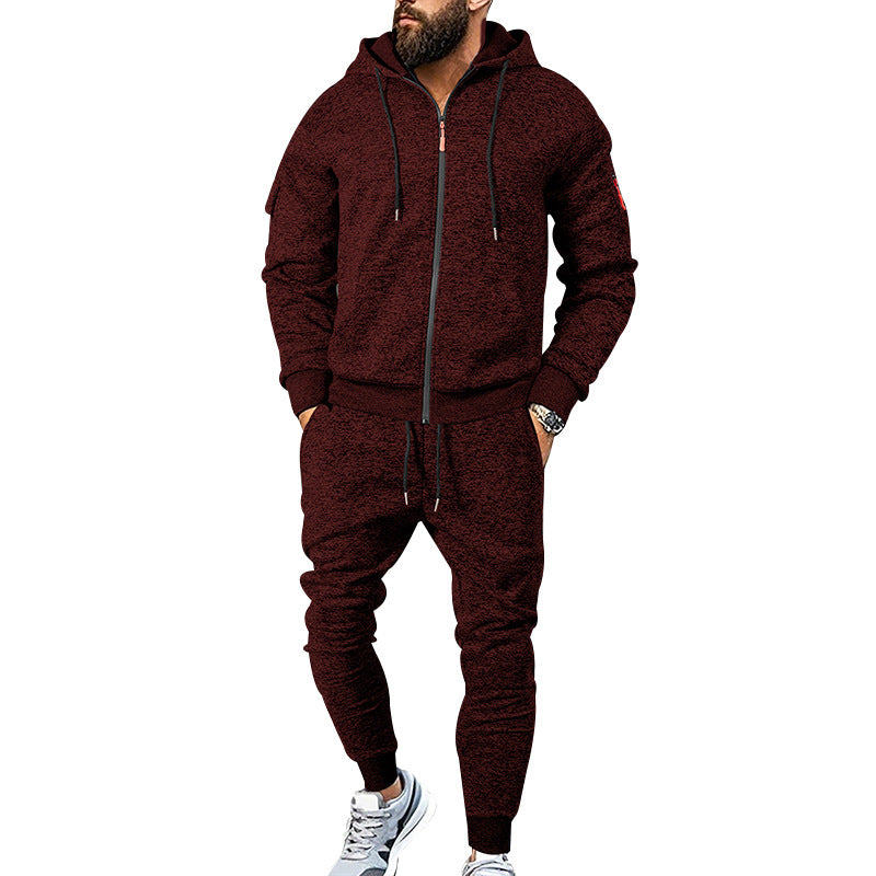 Two-piece sports training outfit for men with practical pockets and elastic waistband Chic und Stil