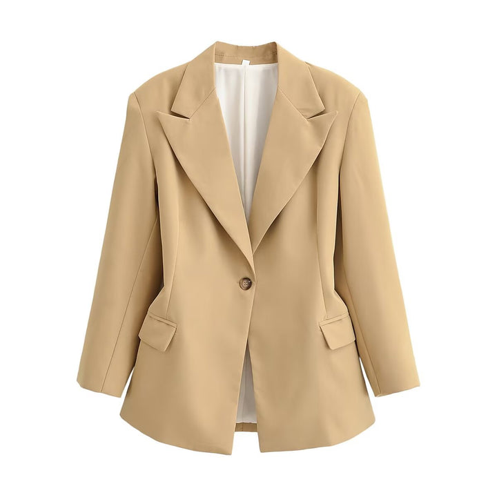Women's oversized blazer with pointed lapels and flap pockets Amarae