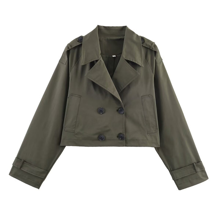 Manteau trench court pour femmes Chic & Stil