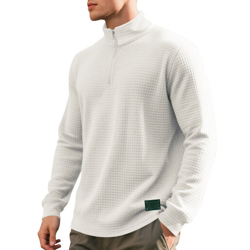 Modular pullover for men with half-zip Amarae