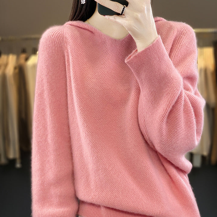 Pull décontracté pour femmes avec des manches volumineuses et un col en V Chic & Stil