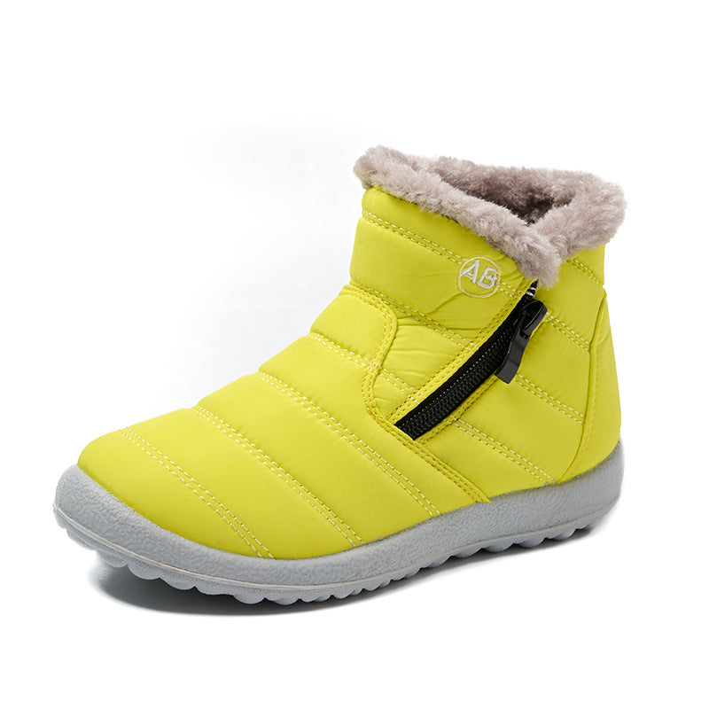 Women’s padded winter boots with side zipper Lune London