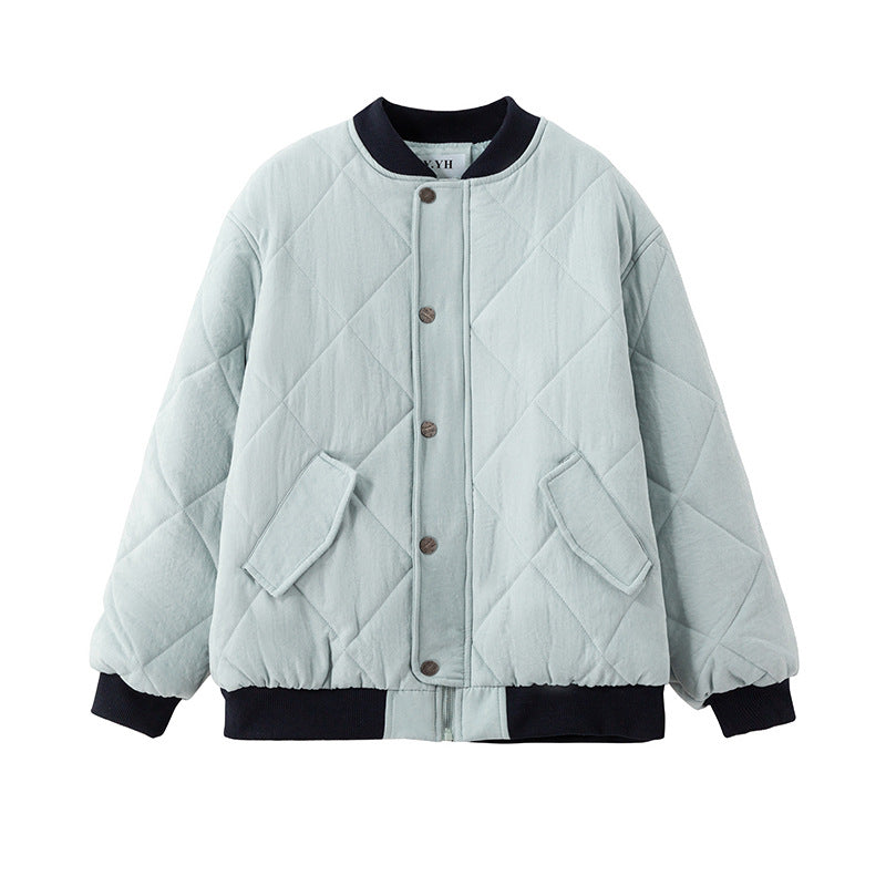 Women's soft quilted jacket with snap buttons and soft inner lining Lune London