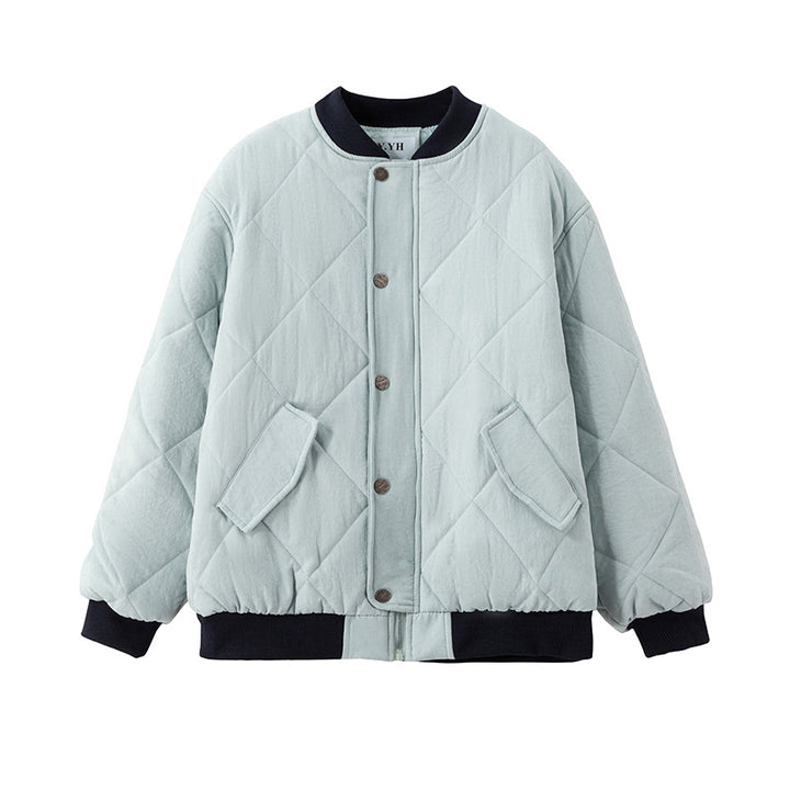 Women's soft quilted jacket with snap buttons and soft inner lining Lune London