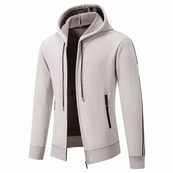 Sporty hoodie jacket for men with an innovative material blend Lune London