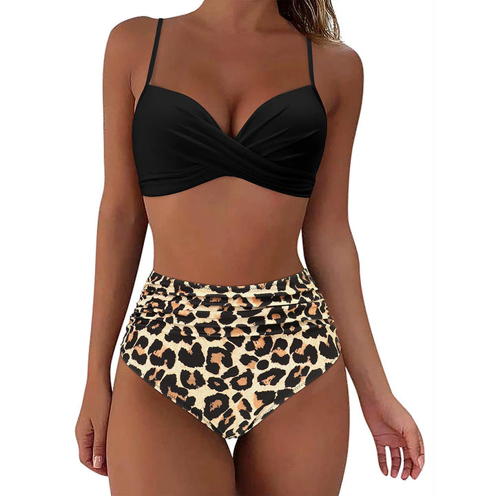 Woman High-waisted Twisted Bikini Set Lune London
