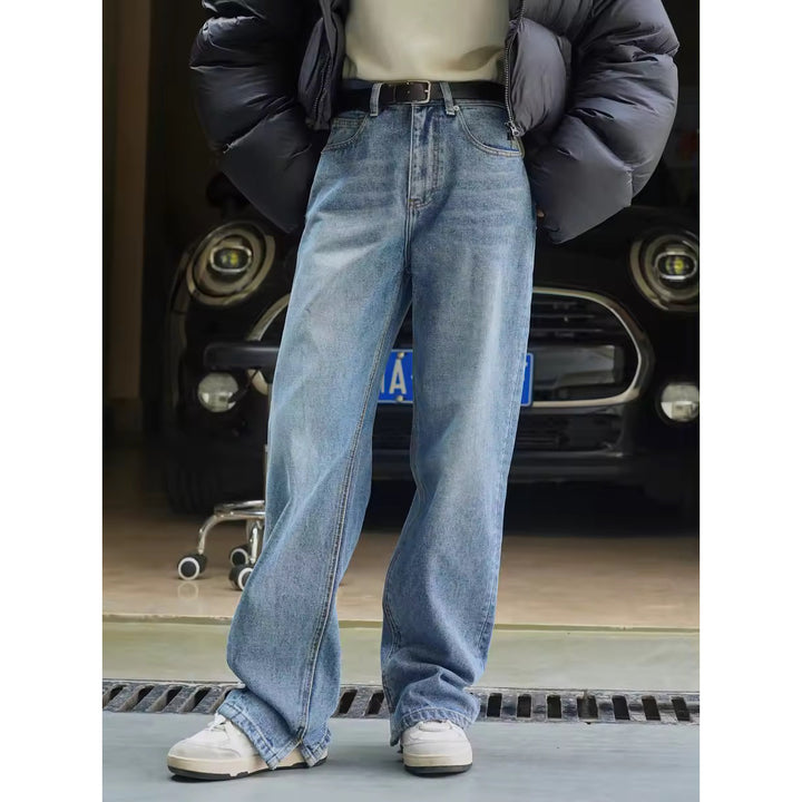 Women's High-Waisted Extra Wide Denim Jeans in Baggy Cut with Wide Leg and Vintage Wash Amarae