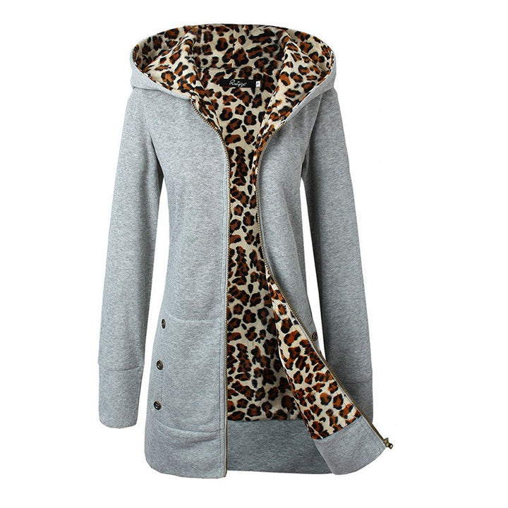 Trendy hooded jacket for women with faux fur lining Lune Londonl