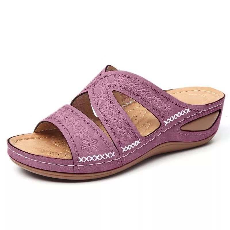 Slip-on sandals enhancing comfort for women Lune London