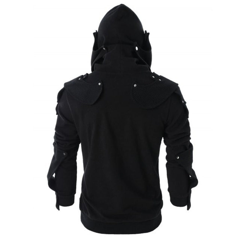 Men's Stylish Hoodie with Innovative Collar and Practical Pockets Lune London