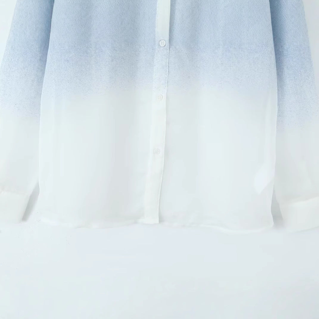 Blouse Élégante pour Femmes avec Dégradé Léger Chic & Stil