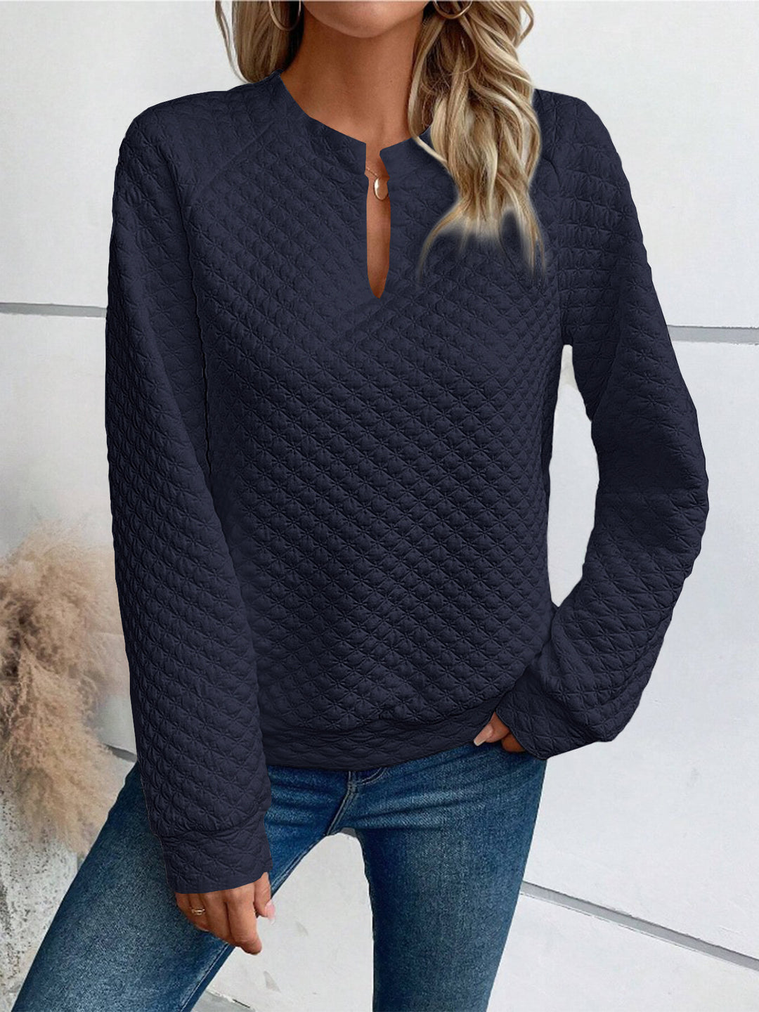 Women's sweatshirt with textured design Lune London