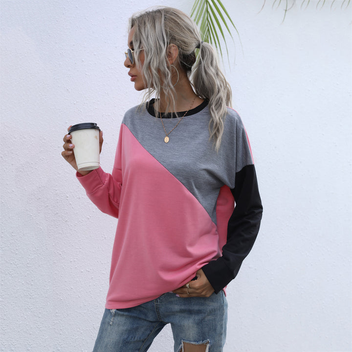 Sporty sweatshirt for women with a trendy color block design Lune London