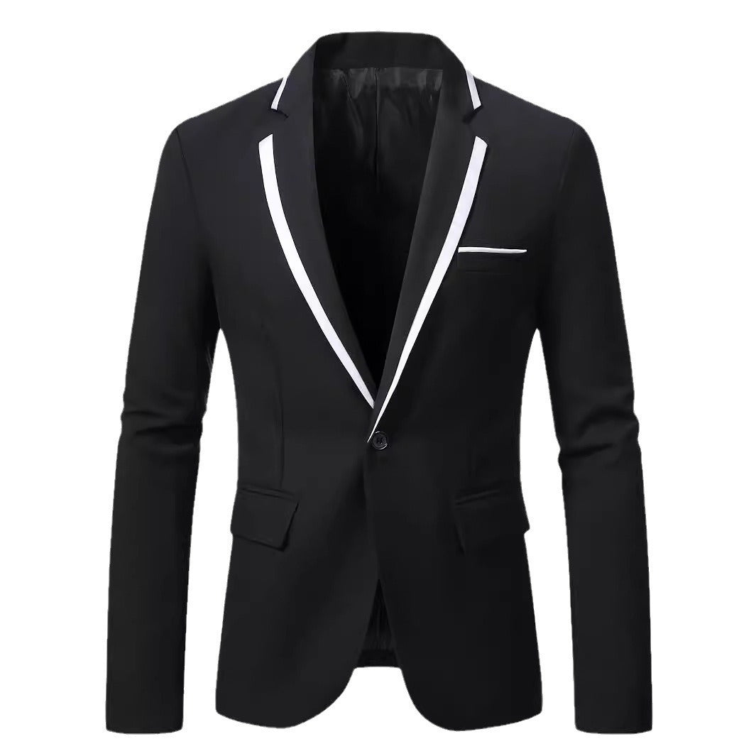Elegant suit for men with contrast lapel Amarae