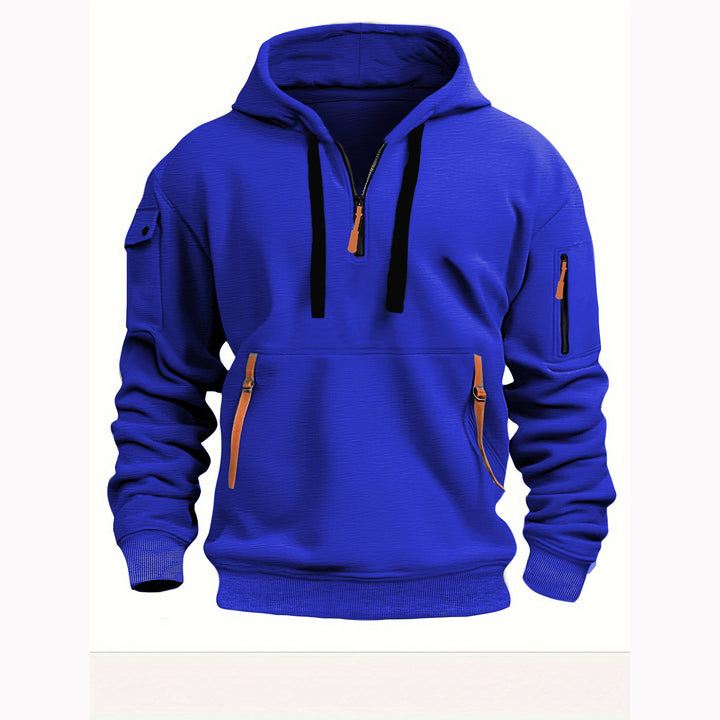 Men's casual hoodie with practical zip pockets Lune London