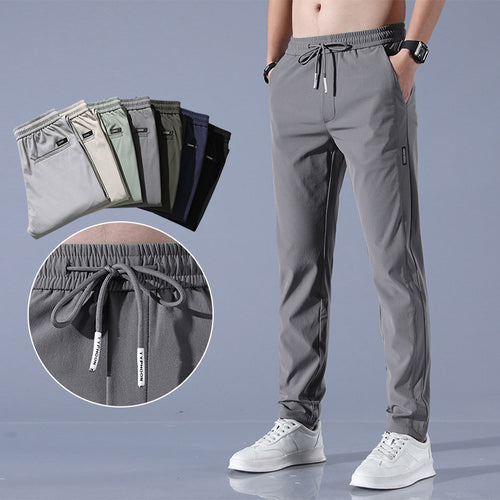 Men's sports pants with adjustable drawstring and zippered pockets on the sides Amarae