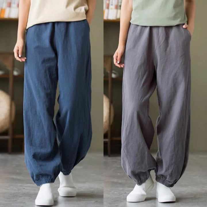 Women Comfortable Air Pants with Elastic Waistband Chic & Stil