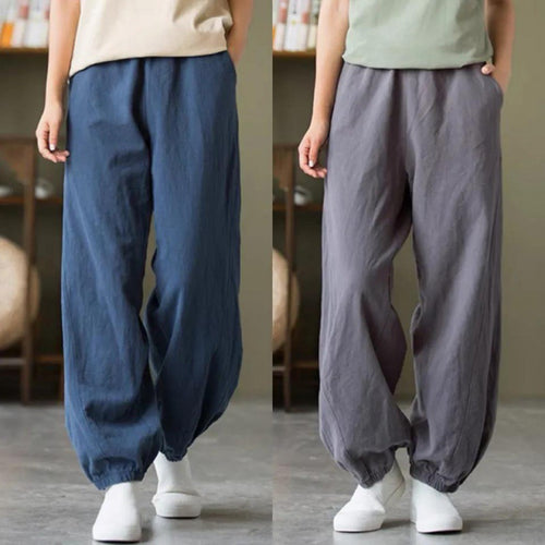 Women Comfortable Air Pants with Elastic Waistband Chic & Stil