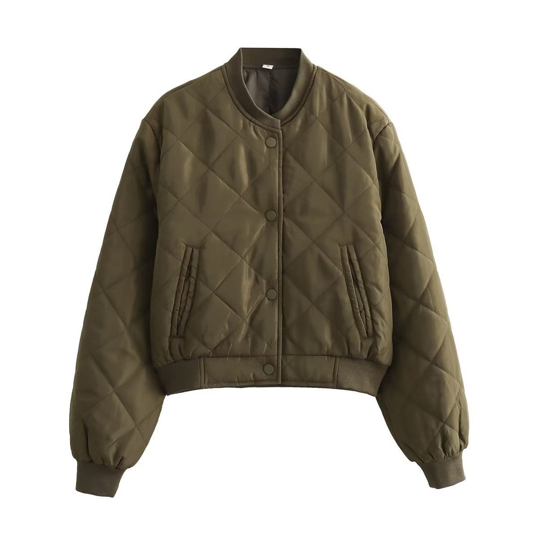 Quilted leisure jacket for women with practical button closure Lune London